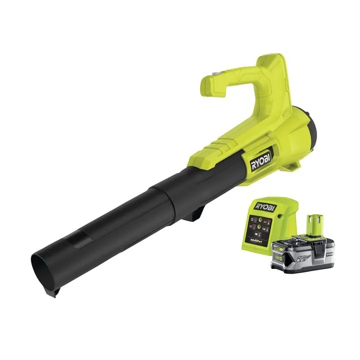 Ryobi ONE+ cordless leaf blower RY18BLA-140, 18V (green/black, Li-ion battery 4.0Ah)