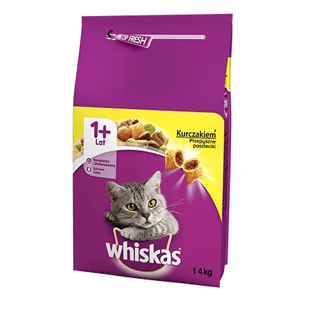 Whiskas Adult Chicken, Kissan kuivaruoka, 14 kg