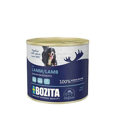 Bozita Lamb Pat&eacute;, Wet food for dogs, Adult, Grain Free, 625g