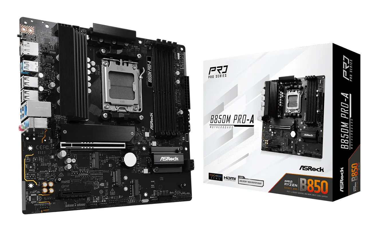 ASROCK B850M Pro-A AM5 DDR5 mATX -emolevy