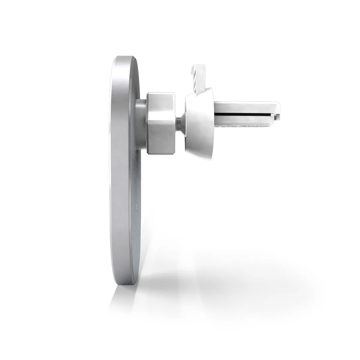 Epico Ellipse Wireless Car Charger (MagSafe compatible) 15W/10W/7,5W + 18W QC - Silver