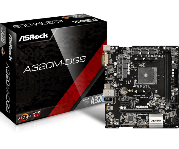 Asrock A320M-DGS, mATX motherboard