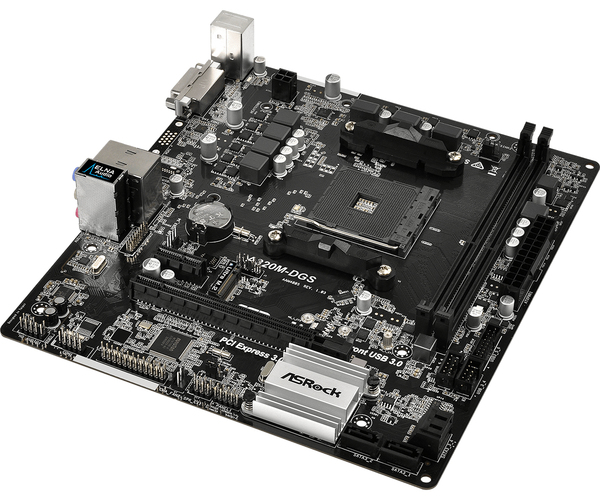 Asrock A320M-DGS, mATX motherboard
