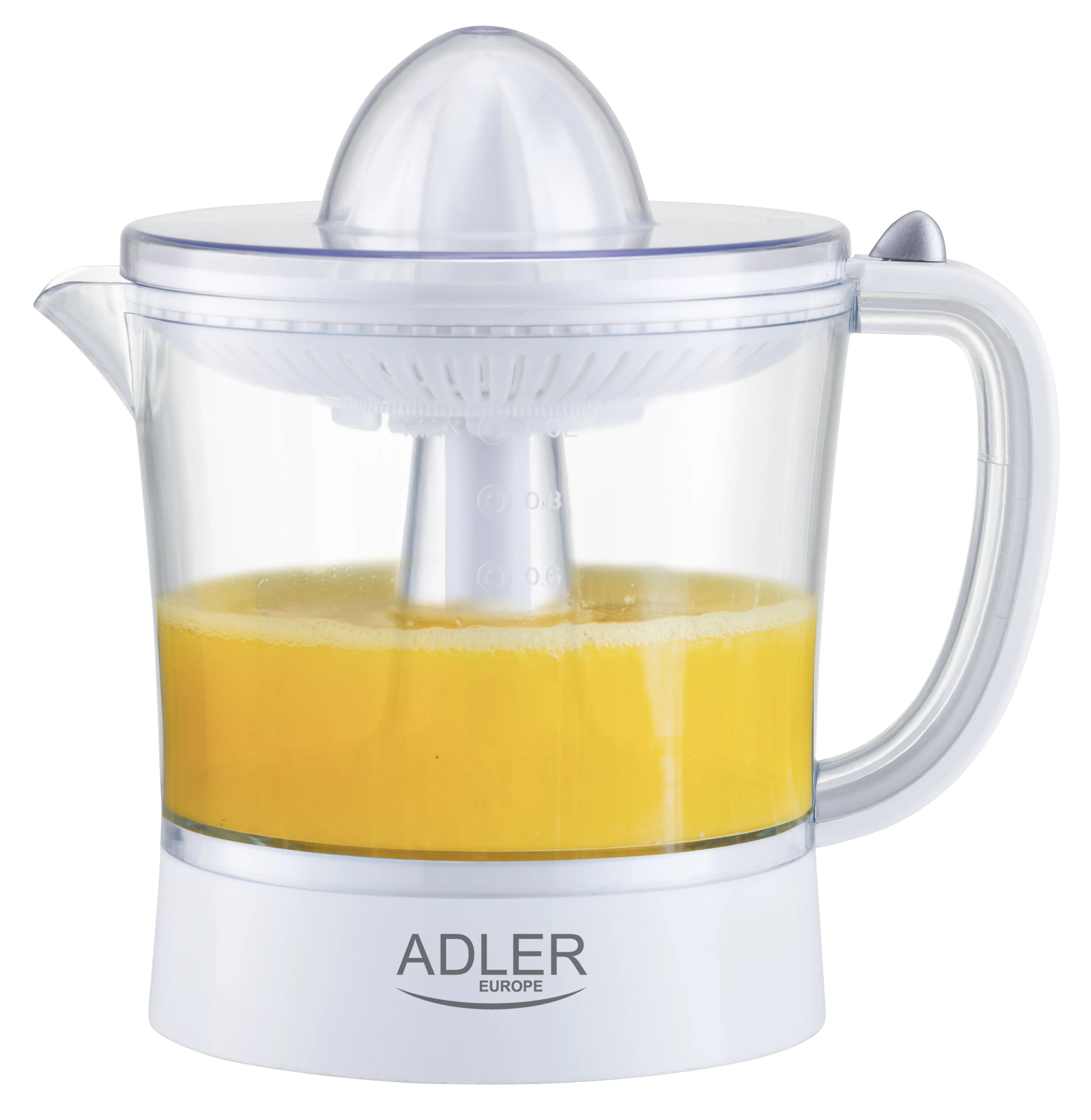 Adler AD 4009 -sitrushedelm&auml;puristin, 60 W, 1 l, valkoinen