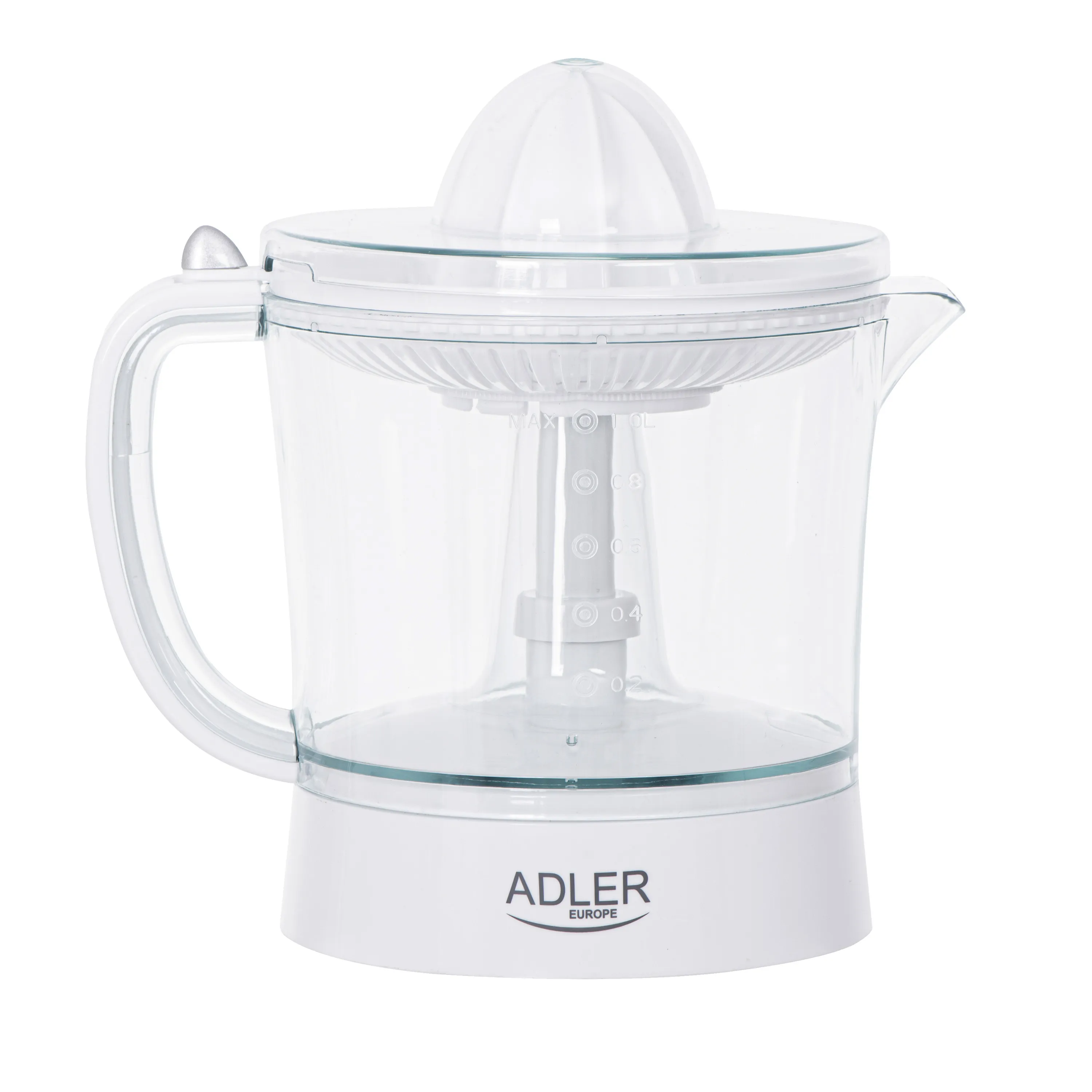 Adler AD 4009 -sitrushedelm&auml;puristin, 60 W, 1 l, valkoinen