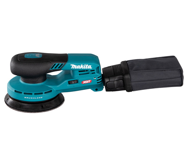 Makita -batteridriven excenterslipmaskin 40 V, utan batteri och laddare