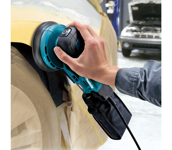 Makita -batteridriven excenterslipmaskin 40 V, utan batteri och laddare