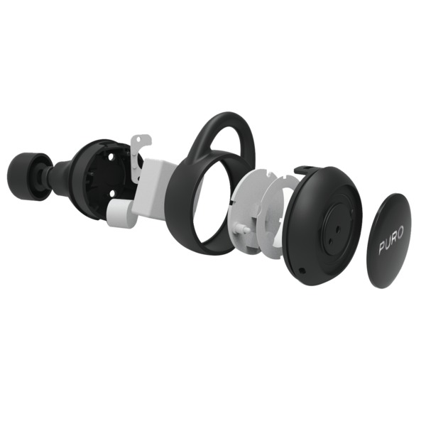 Puro Stereo Bluetooth 5.0 Wireless w/Charging base, Blk