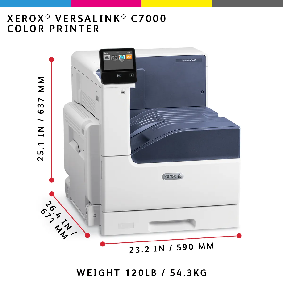 Xerox VersaLink C7000V_DN?FI Duplex, LAN, A3 - färglaserskrivare
