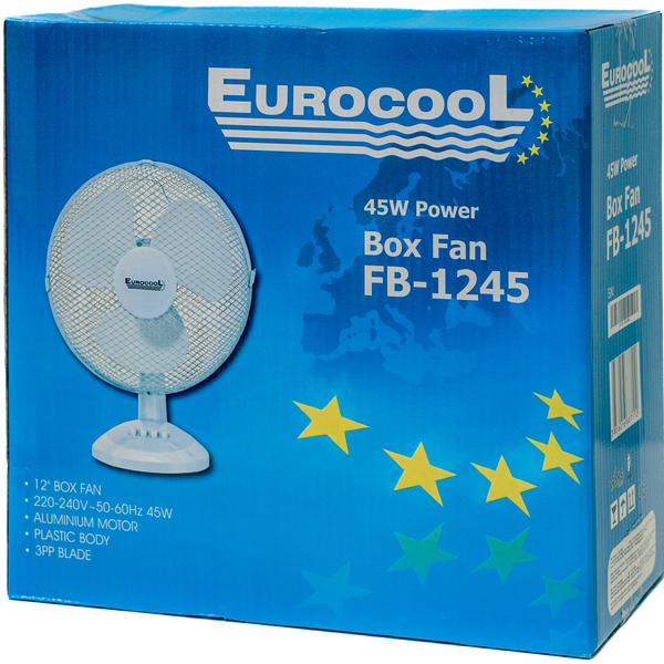 Eurocool FB-1245 - desk fan, white