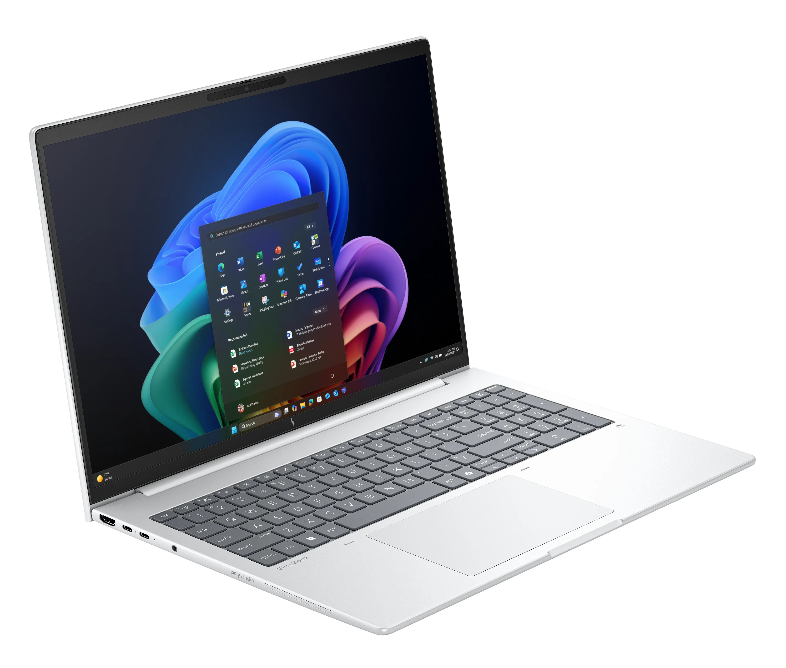 HP EB8G1i16 16" Ultra 255H, 32 Gt 1 Tt, Win 11 Pro -kannettava, hopea