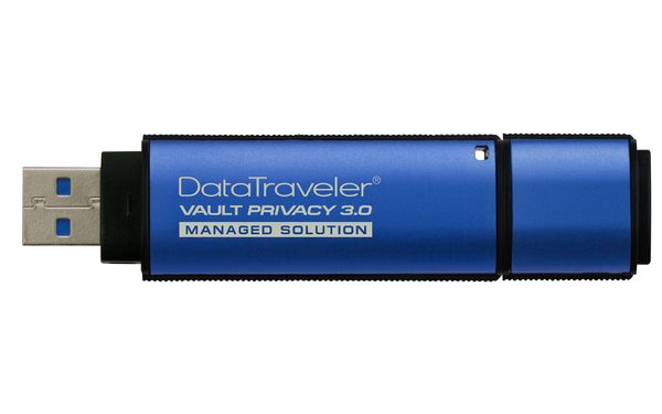 Kingston 4GB DataTraveler Vault Privacy 3.0 USB 3.0 - memory stick, Black/Blue