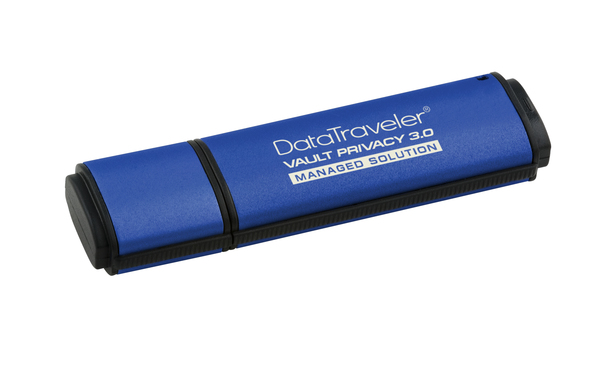 Kingston 4GB DataTraveler Vault Privacy 3.0 USB 3.0 - memory stick, Black/Blue