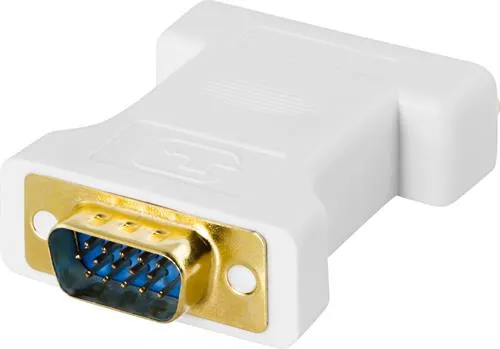 DVI adapteri, analoginen DVI - analoginen VGA, n - u, valkoinen