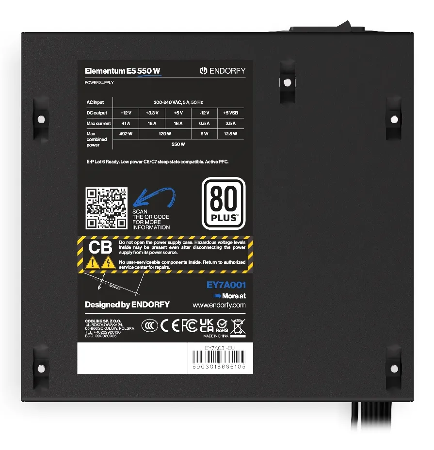 Endorfy Elementum E2 550W 80+