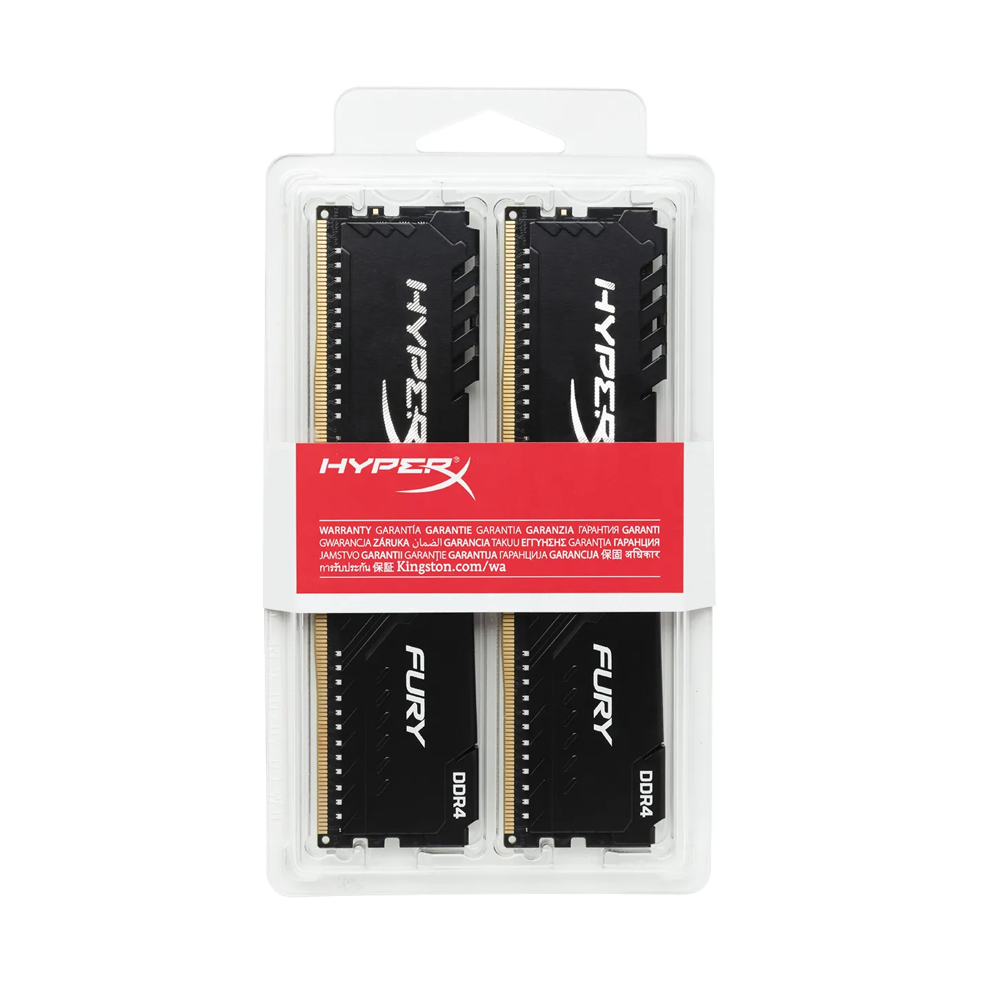 Kingston 8 GB (2 x 4 GB) HyperX Fury Black, DDR4 2666 MHz - memory