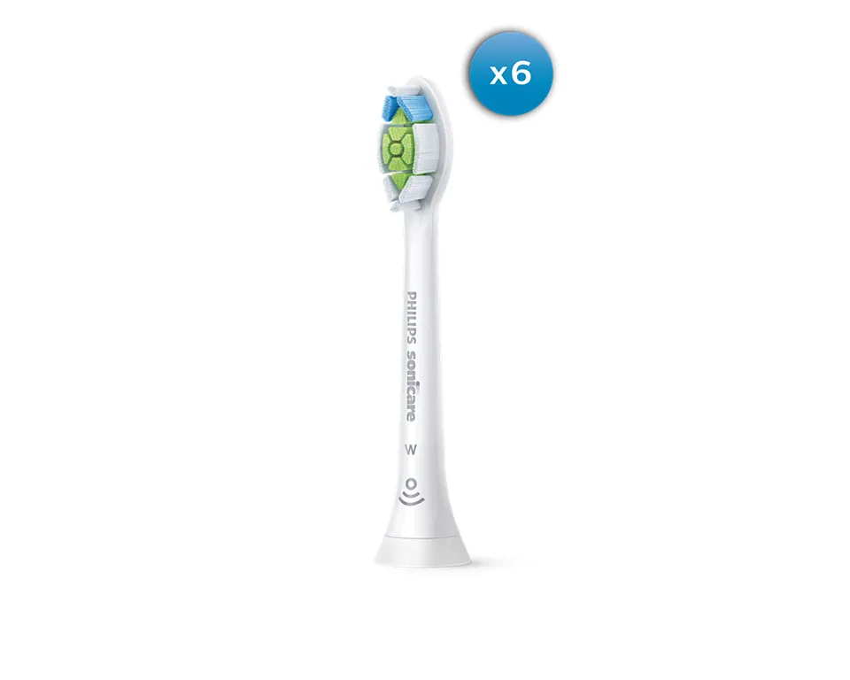 Philips Sonicare W2 Optimal White Replacement Brush Heads, 6-pack, White