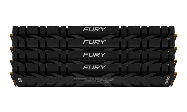 Kingston Fury Renegade 32 Gt (4 x 8 Gt) DDR4 3600MHz, CL16 -muisti, Musta