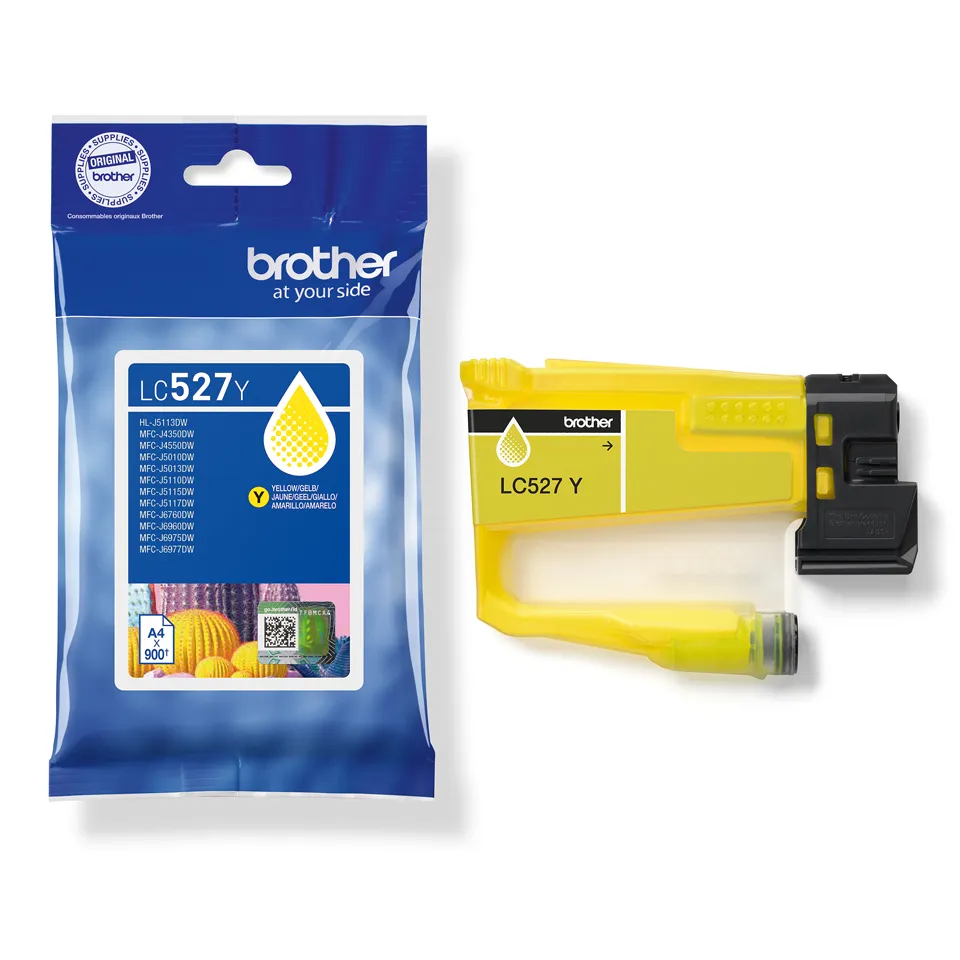 Brother LC527XLY ink cartridge, Yellow