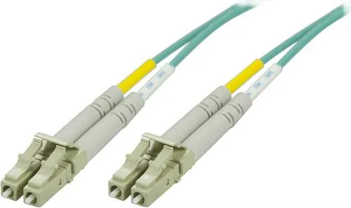 DELTACO kuitukaapeli LC - LC, 50/125, OM3, duplex, multimode, 1m