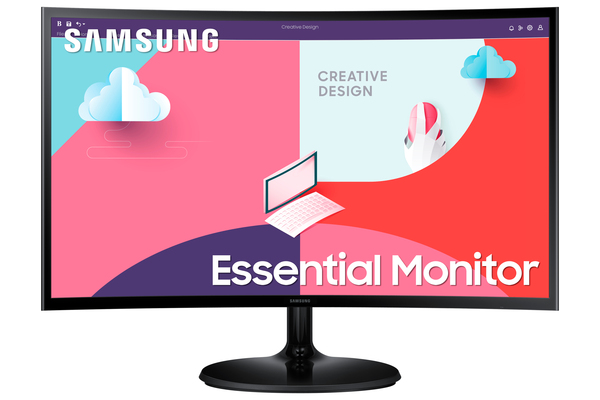 Samsung 24&quot; Essential Monitor S36C Full HD, VA - curved monitor