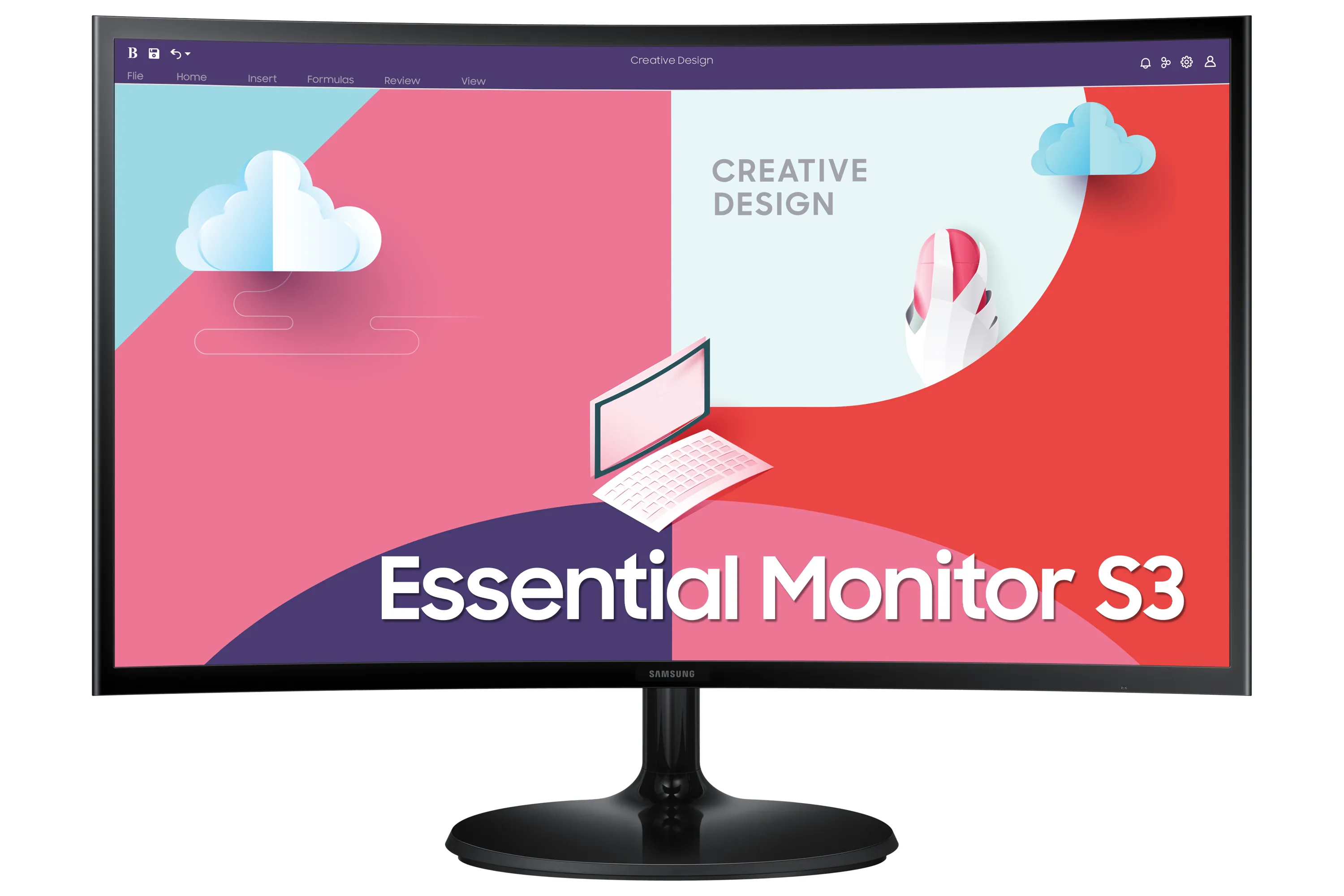 Samsung Essential LS24C364EAUXEN 24&quot; Full HD, VA Curved Monitor