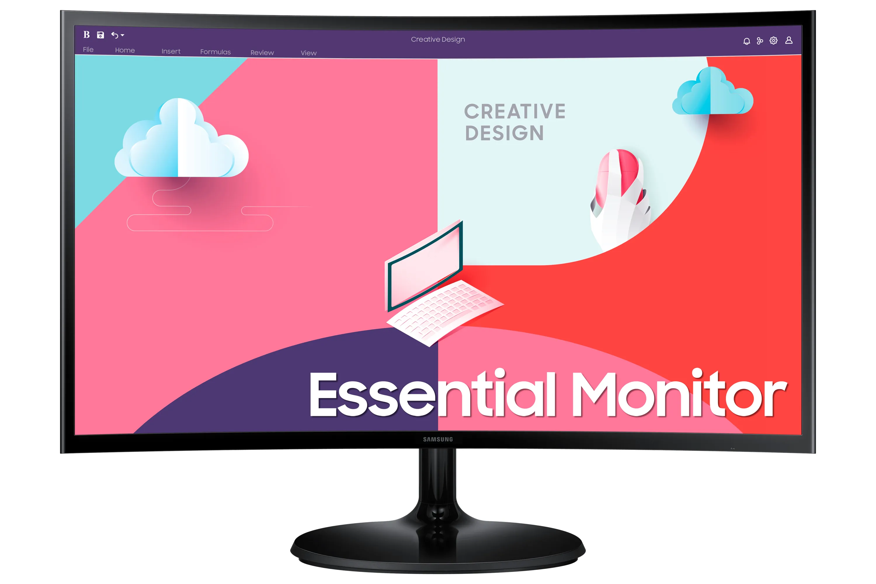 Samsung Essential LS24C364EAUXEN 24&quot; Full HD, VA Curved Monitor