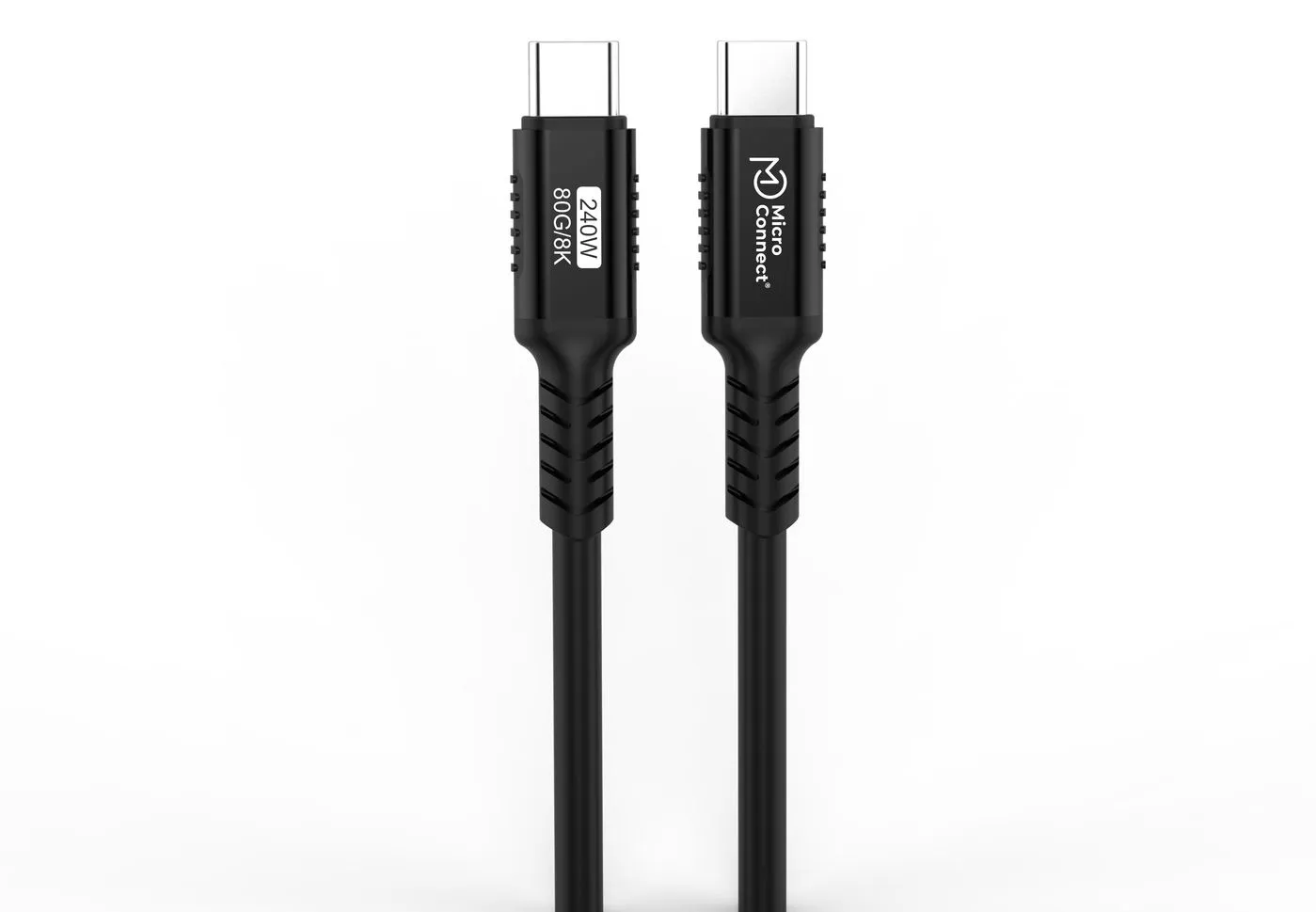 MicroConnect USB4 Gen 3x2 USB-C cable, 240W, 0.25 m, Black