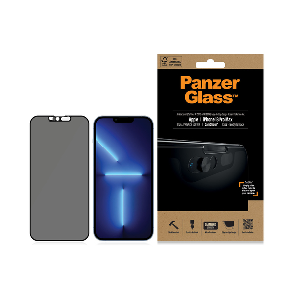 PANZERGLASS APPLE IPHONE 13 PRO - MAX CF CAMSLIDER PRIVACY AB BL