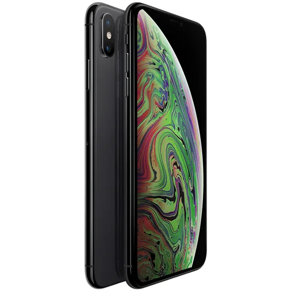 Renoverad iPhone XS Max 64 GB - mobiltelefon, Rymdgrå (Bruksskick)