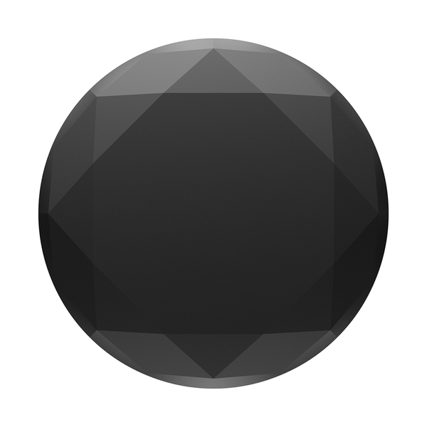 POPSOCKETS Metallic Diamond Black Avtagbart Grip med St&auml;llfunktion Premium