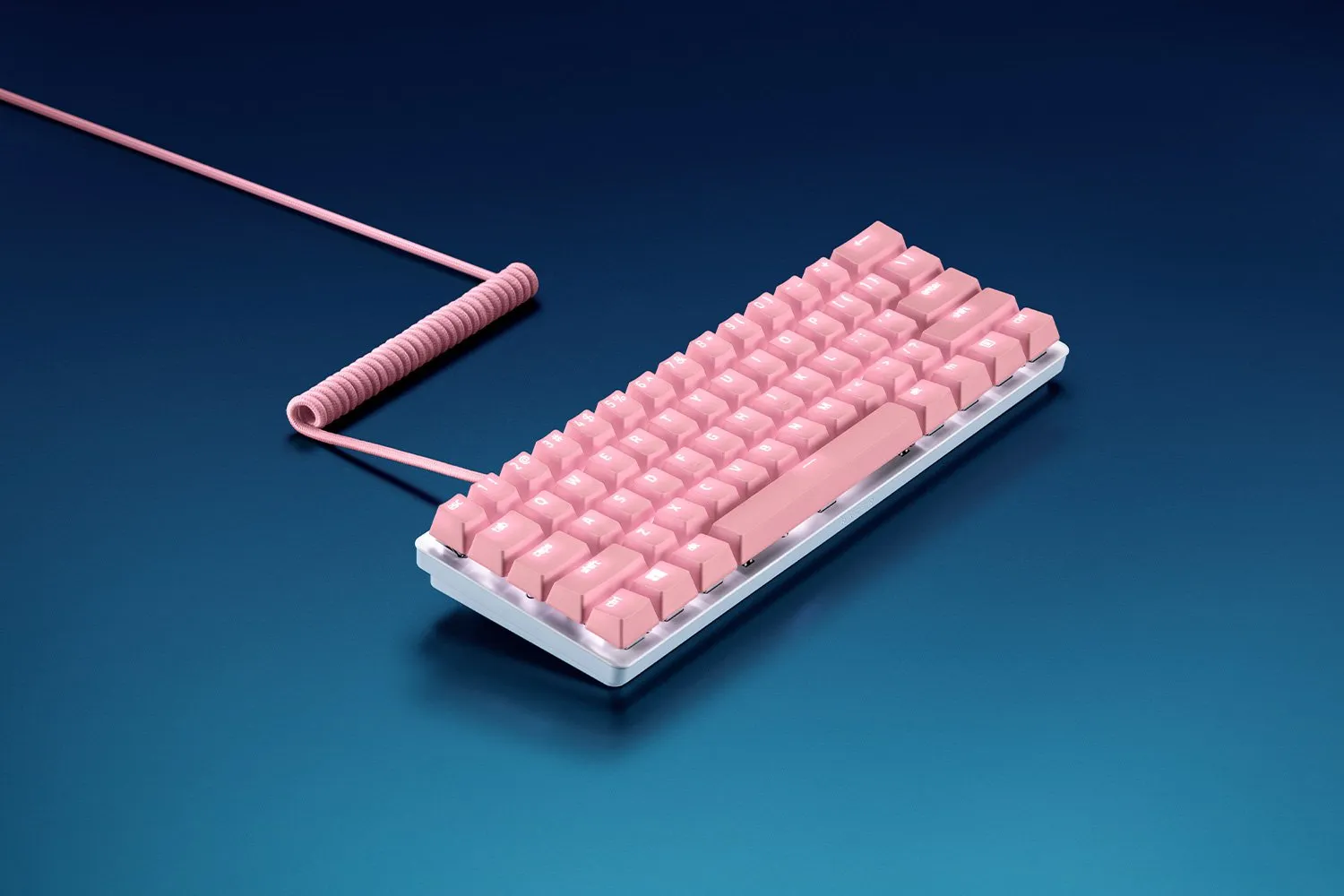 Razer PBT Keycaps + Coiled Cable US pink
