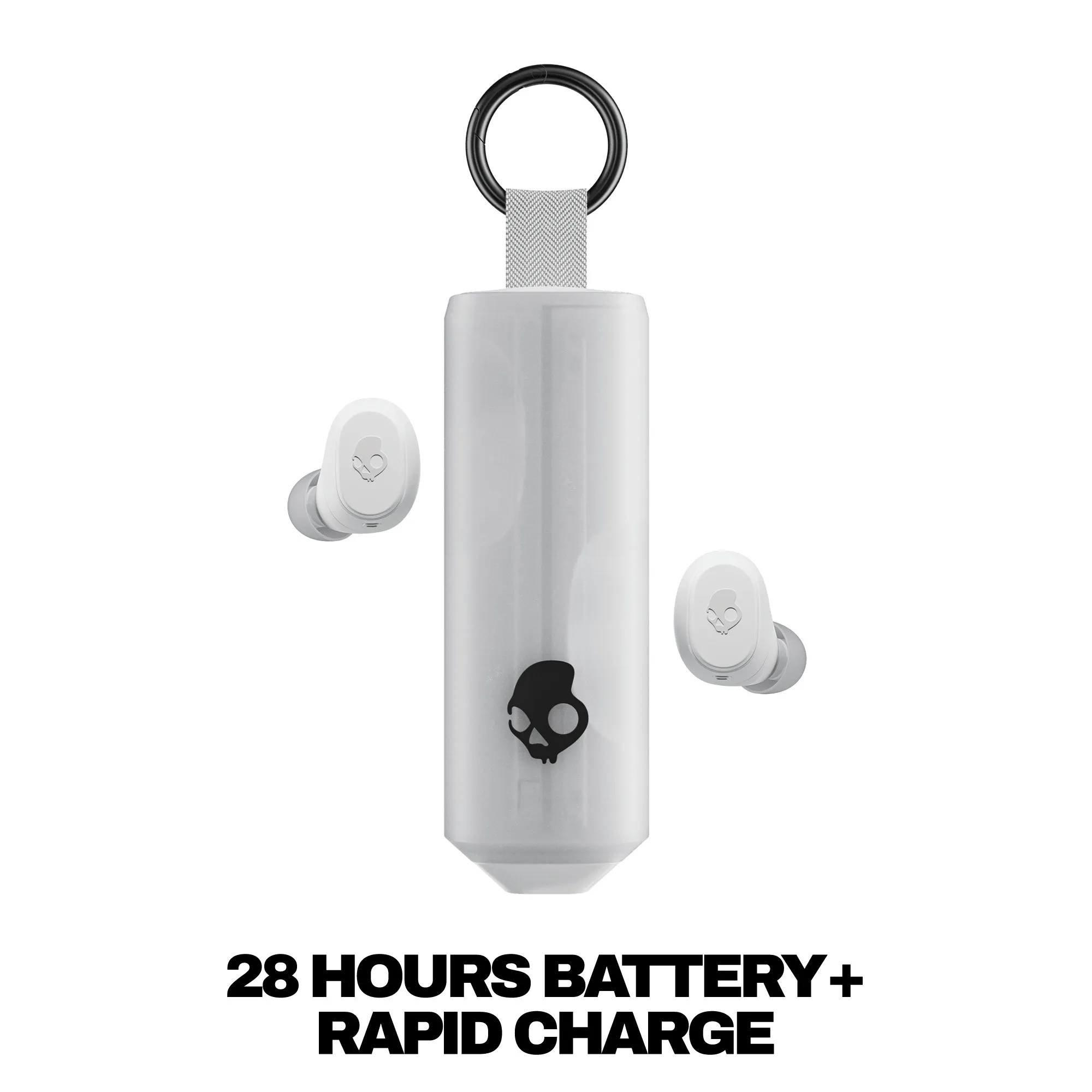 Skullcandy Dime 360 -langattomat nappikuulokkeet, valkoinen