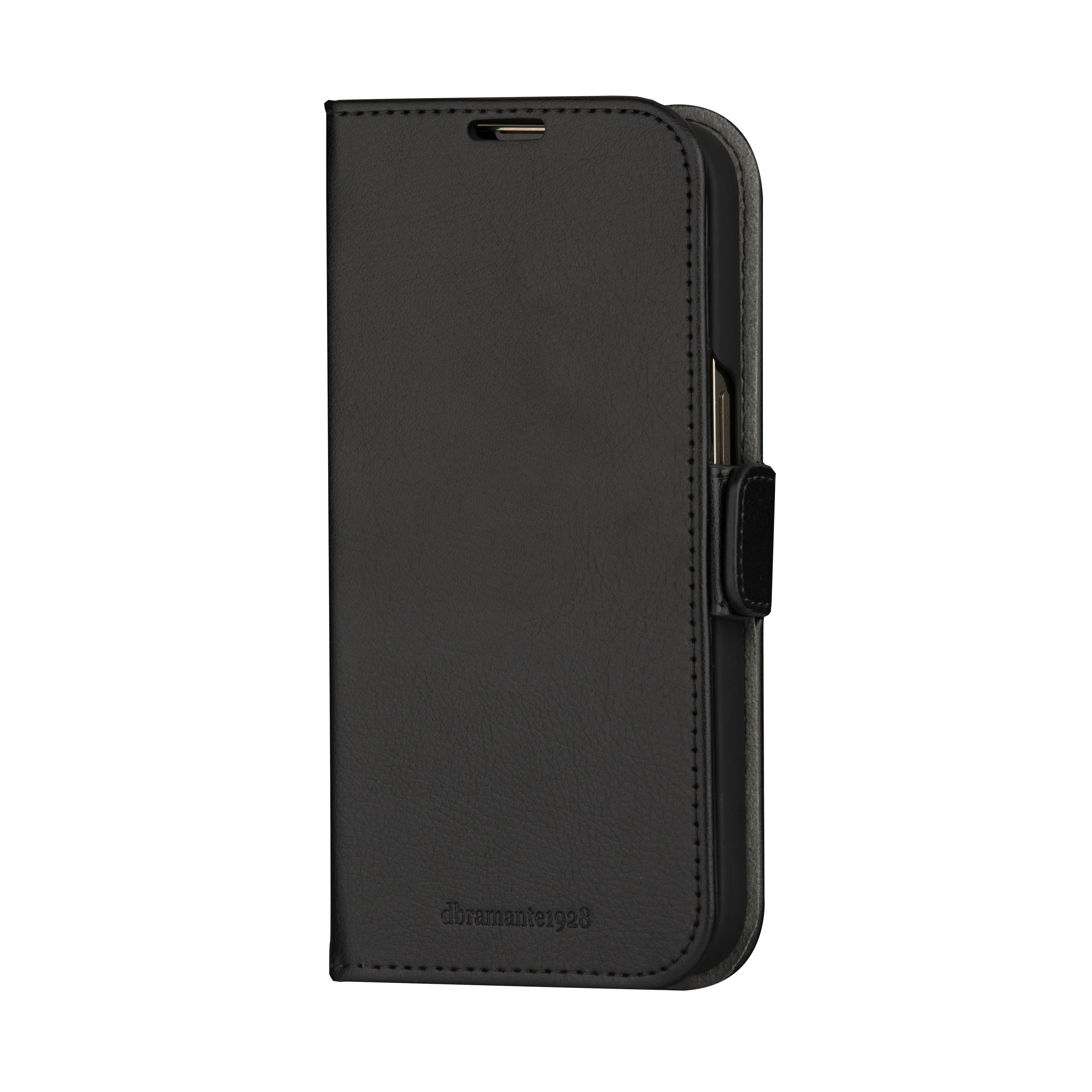 Dbramante1928 Stockholm, iPhone 15 - 2-in-1 Wallet Case, Black