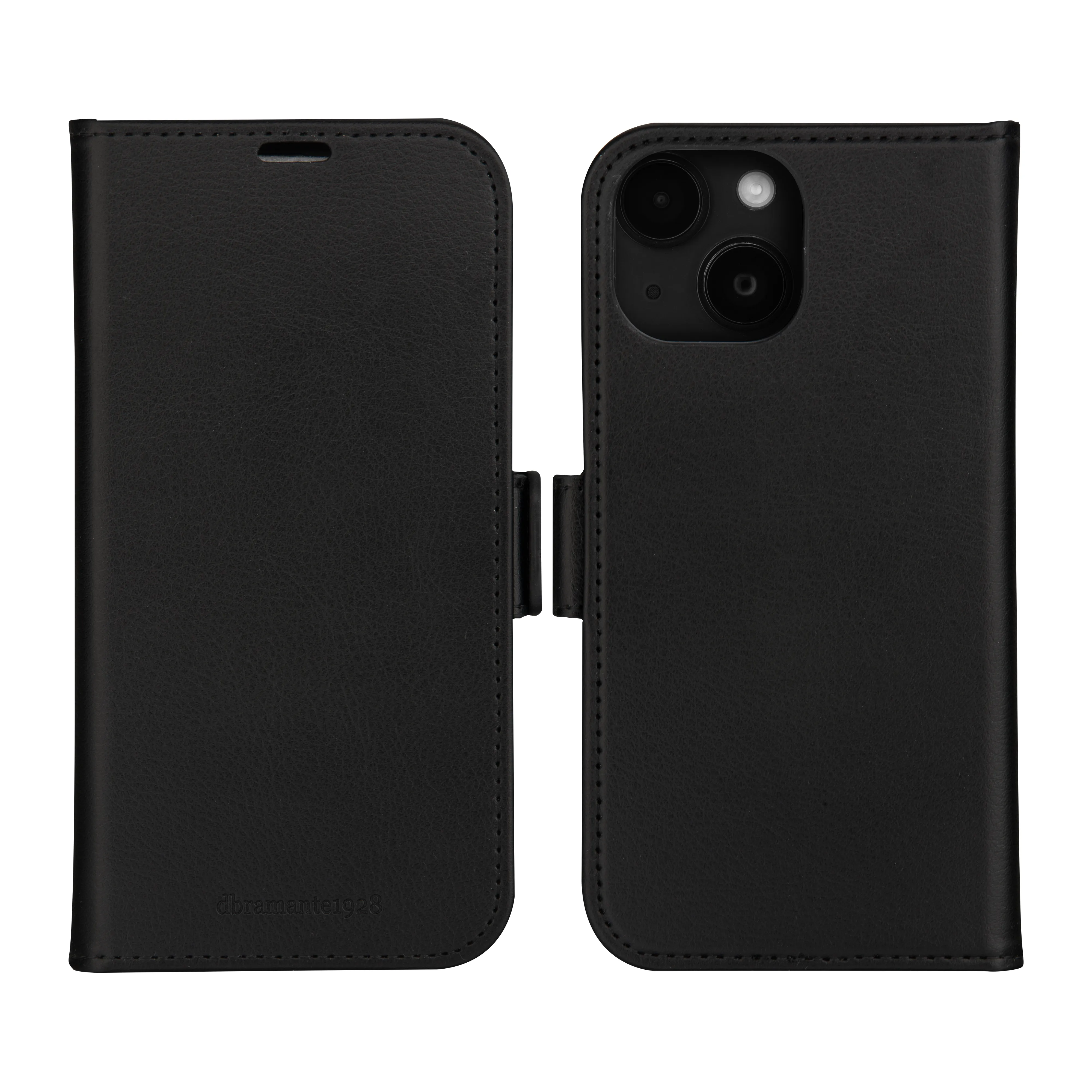 Dbramante1928 Stockholm, iPhone 15 - 2-in-1 Wallet Case, Black
