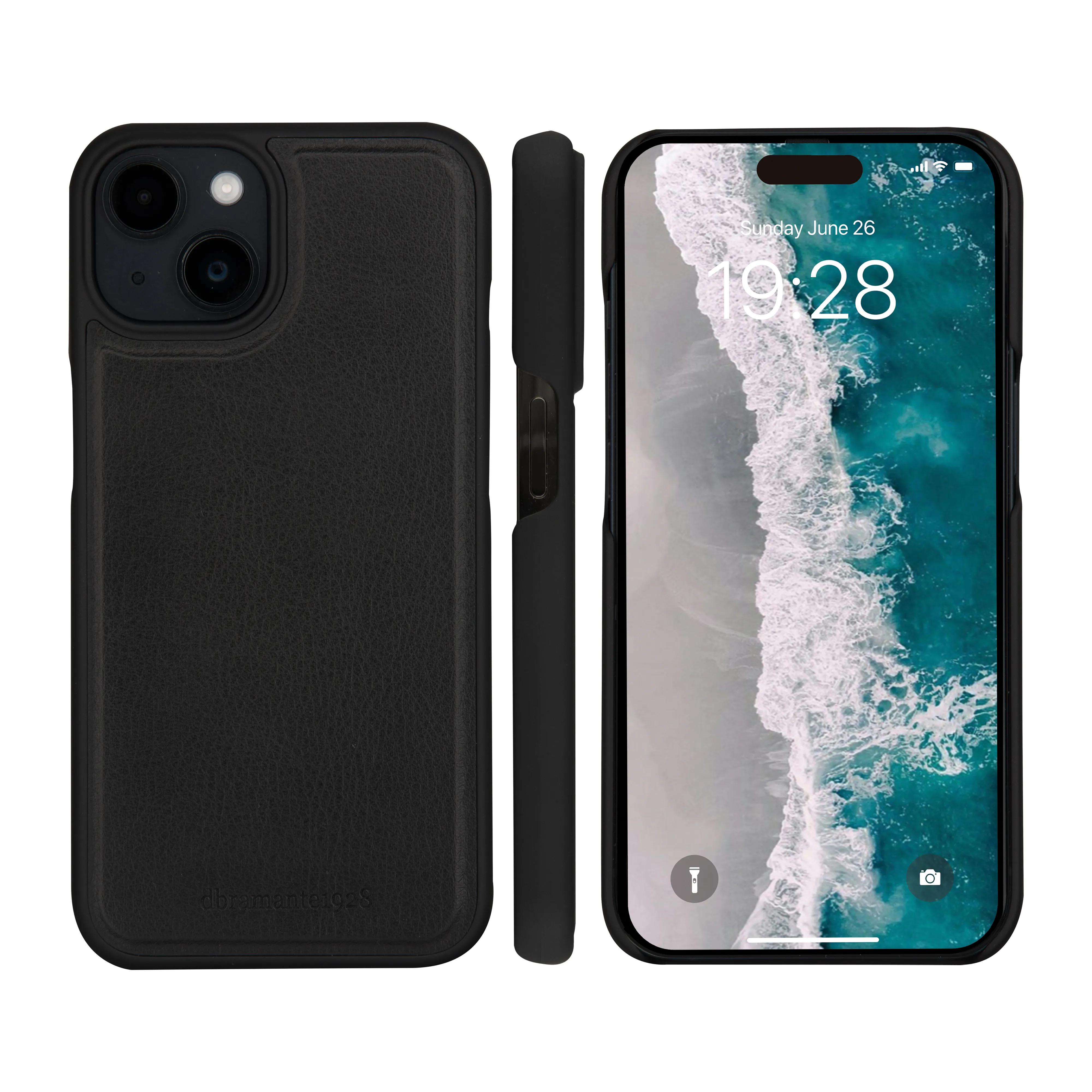Dbramante1928 Stockholm, iPhone 15 - 2-in-1 Wallet Case, Black