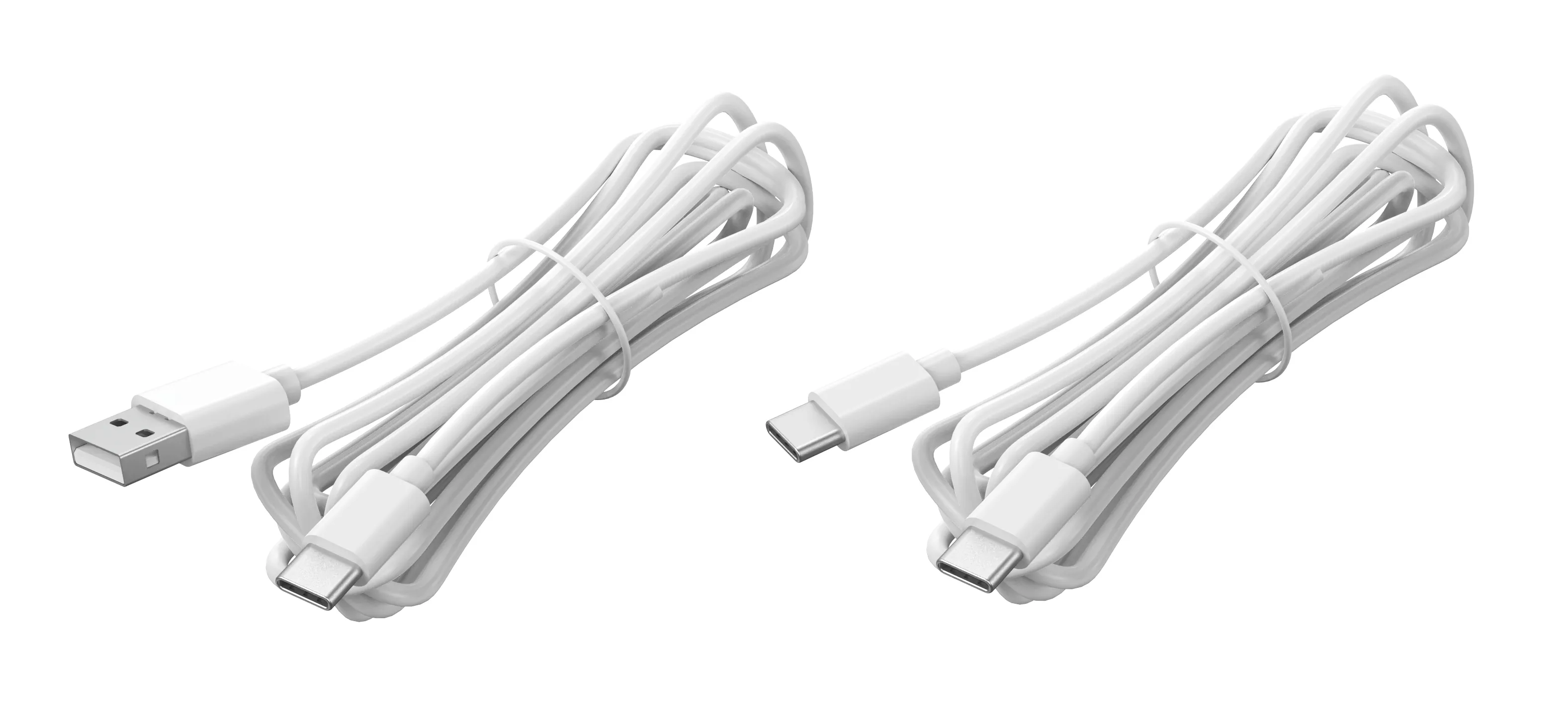 Deltaco Low-Profile Aluminium USB-A / USB-C - keyboard, White