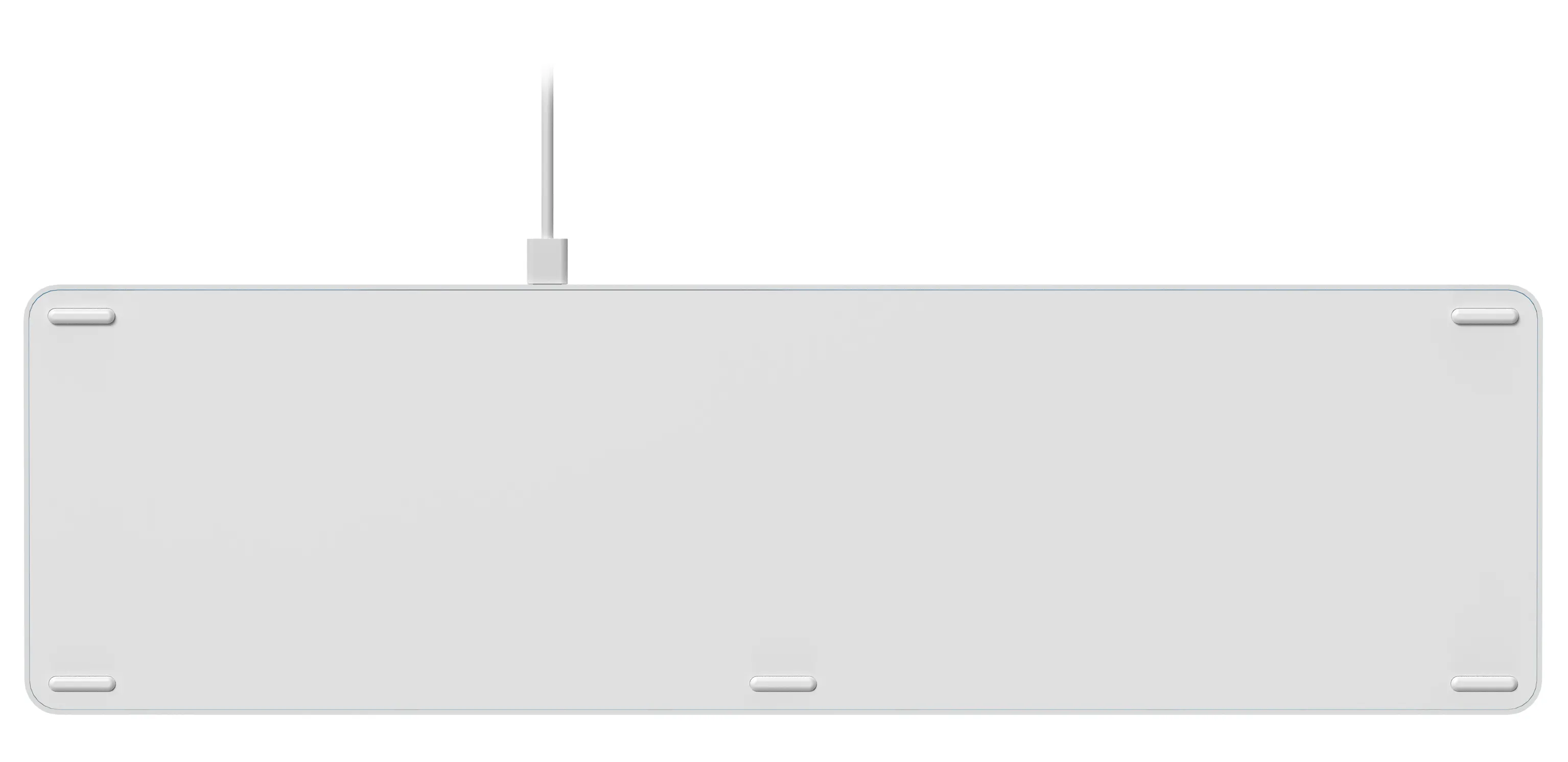 Deltaco Low-Profile Aluminium USB-A / USB-C - keyboard, White