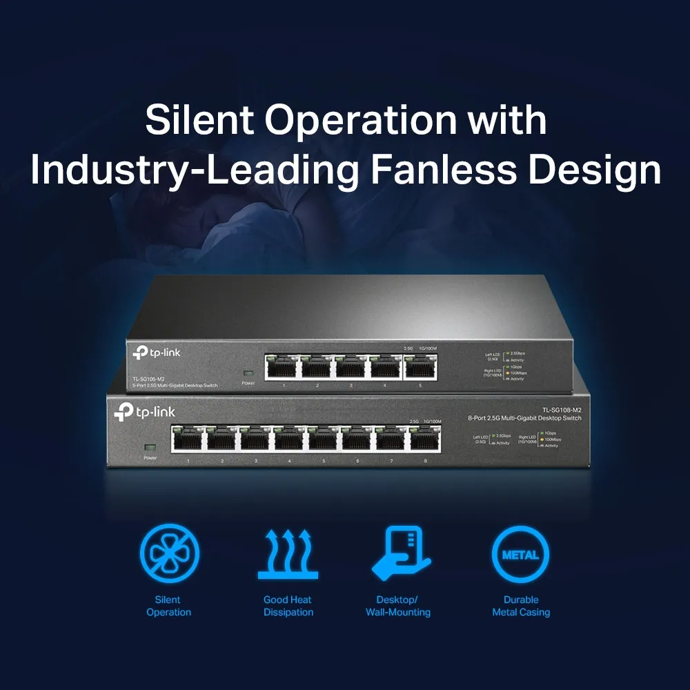 TP-LINK 5-Port 2.5G Multi-Gigabit Desktop Switch
