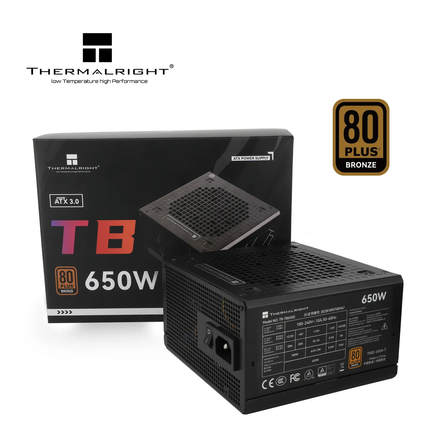 Thermalright TR-TB650S 650W - PSU, 80 Plus Bronze