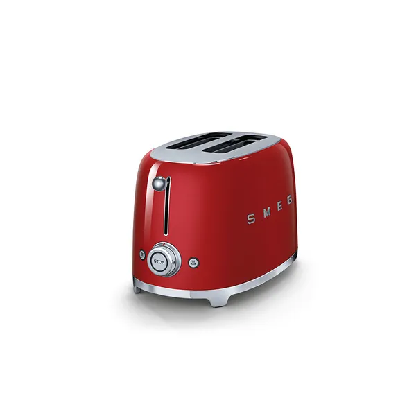 Smeg TSF01RDEU - toaster, 2 slices, red