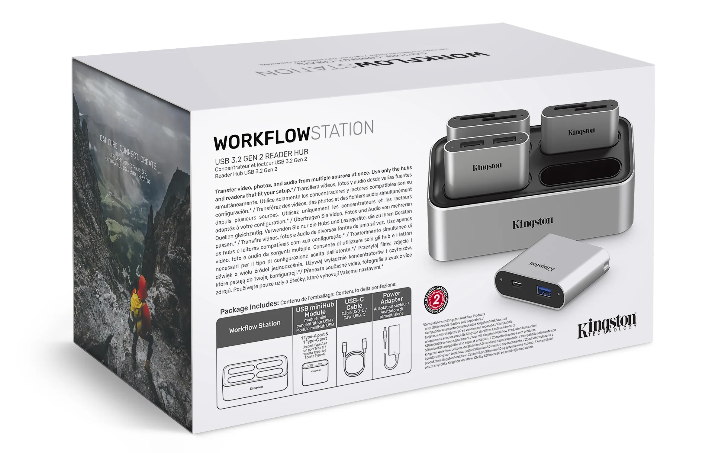 KINGSTON USB3.2 GEN2 WORKFLOW STATION DOCK W/5G USB-A/C HUB