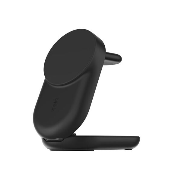 Belkin UltraCharge 3-in-1 Foldable Magnetic 25W Qi2 -langaton laturi, Musta