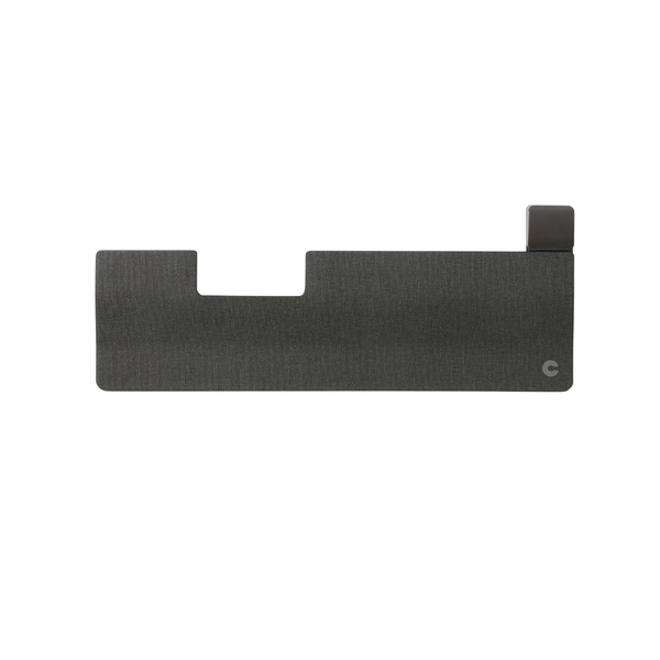 Contour SliderMouse Pro - wireless roller mouse + Extended wrist rest, dark grey fabric leather