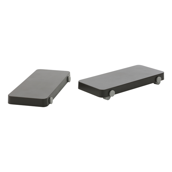 Contour SliderMouse Pro - wireless roller mouse + Extended wrist rest, dark grey fabric leather