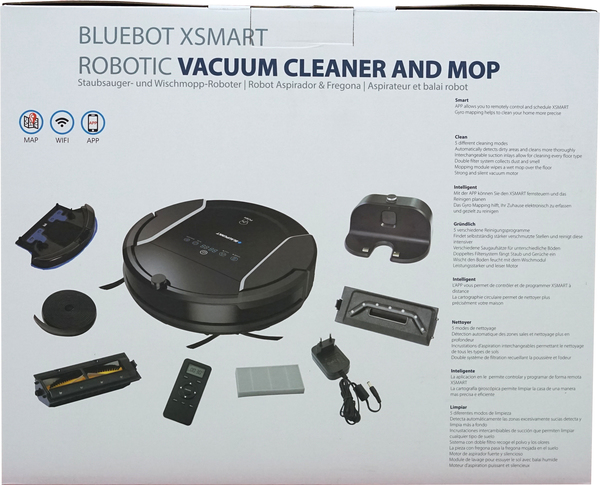 Blaupunkt Smart Robot Vacuum Cleaner and Mop Bluebot