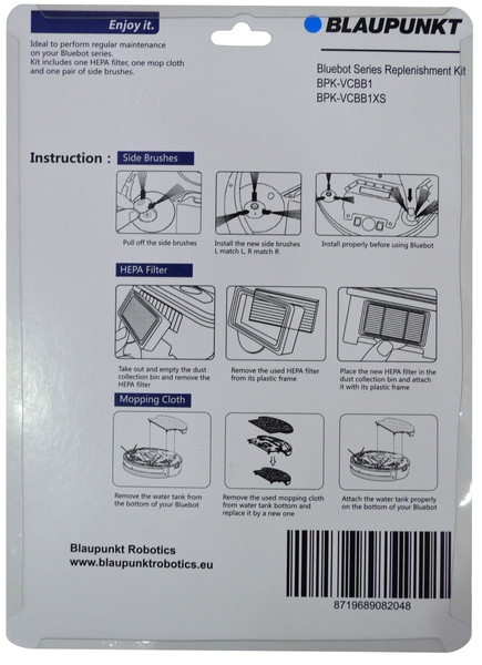Blaupunkt Smart Robot Vacuum Cleaner and Mop Bluebot