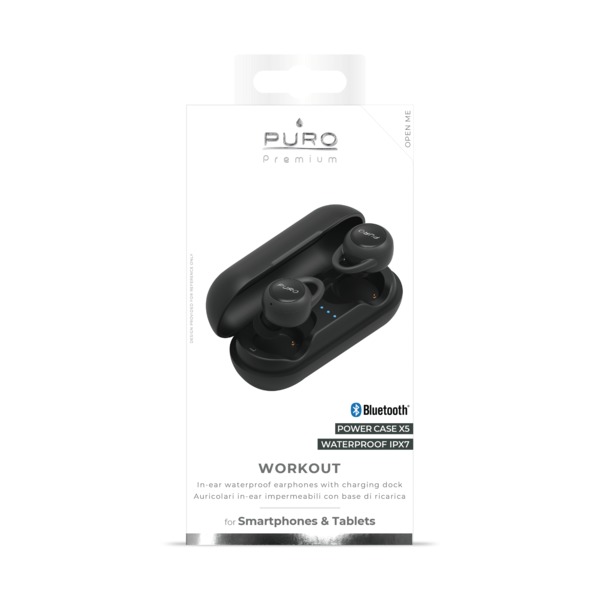 Puro Stereo Bluetooth 5.0 Wireless w/Charging base, Blk