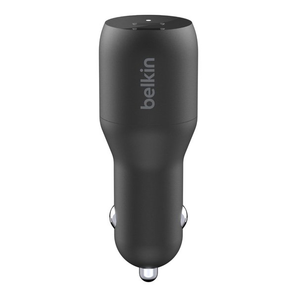 36W USB-C PD Dual Car Charger Black