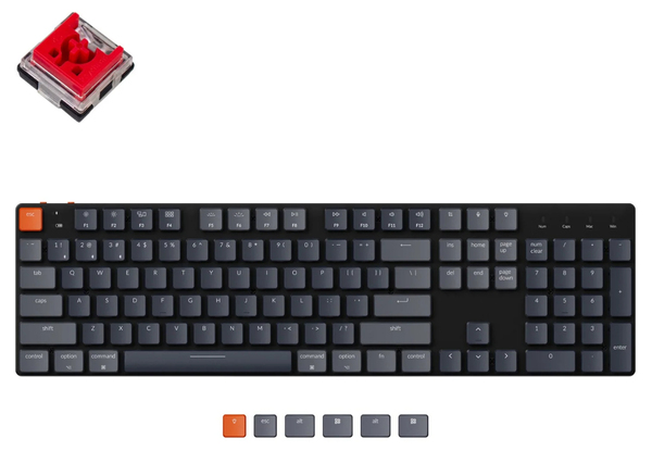 Keychron K5 SE, RGB, Aluminum, Optical Red, Low Profile, Hot Swap - wireless gaming keyboard